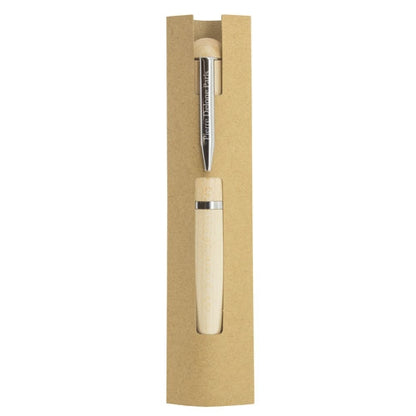 Caneta Usb Madeira 32gb Pierre Delone "forest — detalhe
