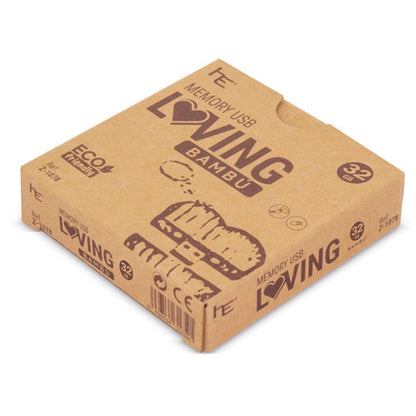 Memória USB Bambu 32GB Loving | Brinde Sustentável Personalizável