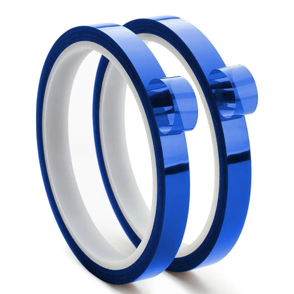 Fita adesiva térmica Pet azul, 33 metros x 8 mm