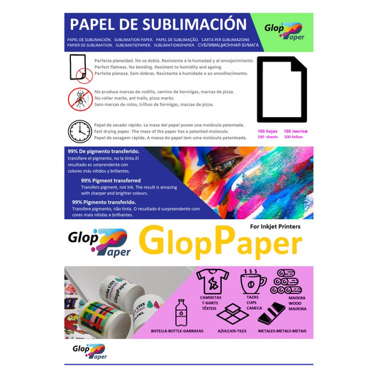 Resma Papel de Sublimação GlopPaper